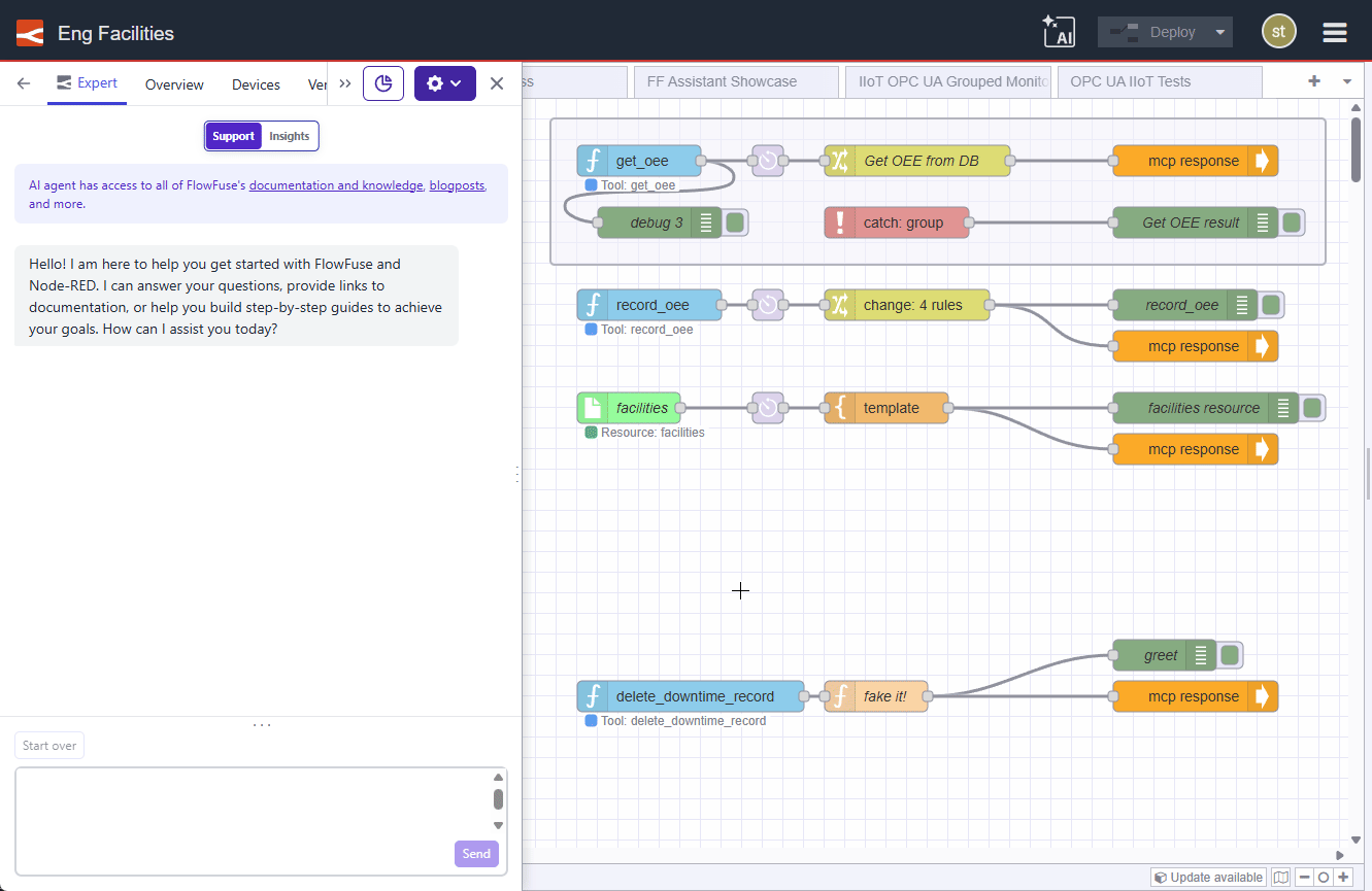 FlowFuse Context discussion with the FlowFuse Expert.